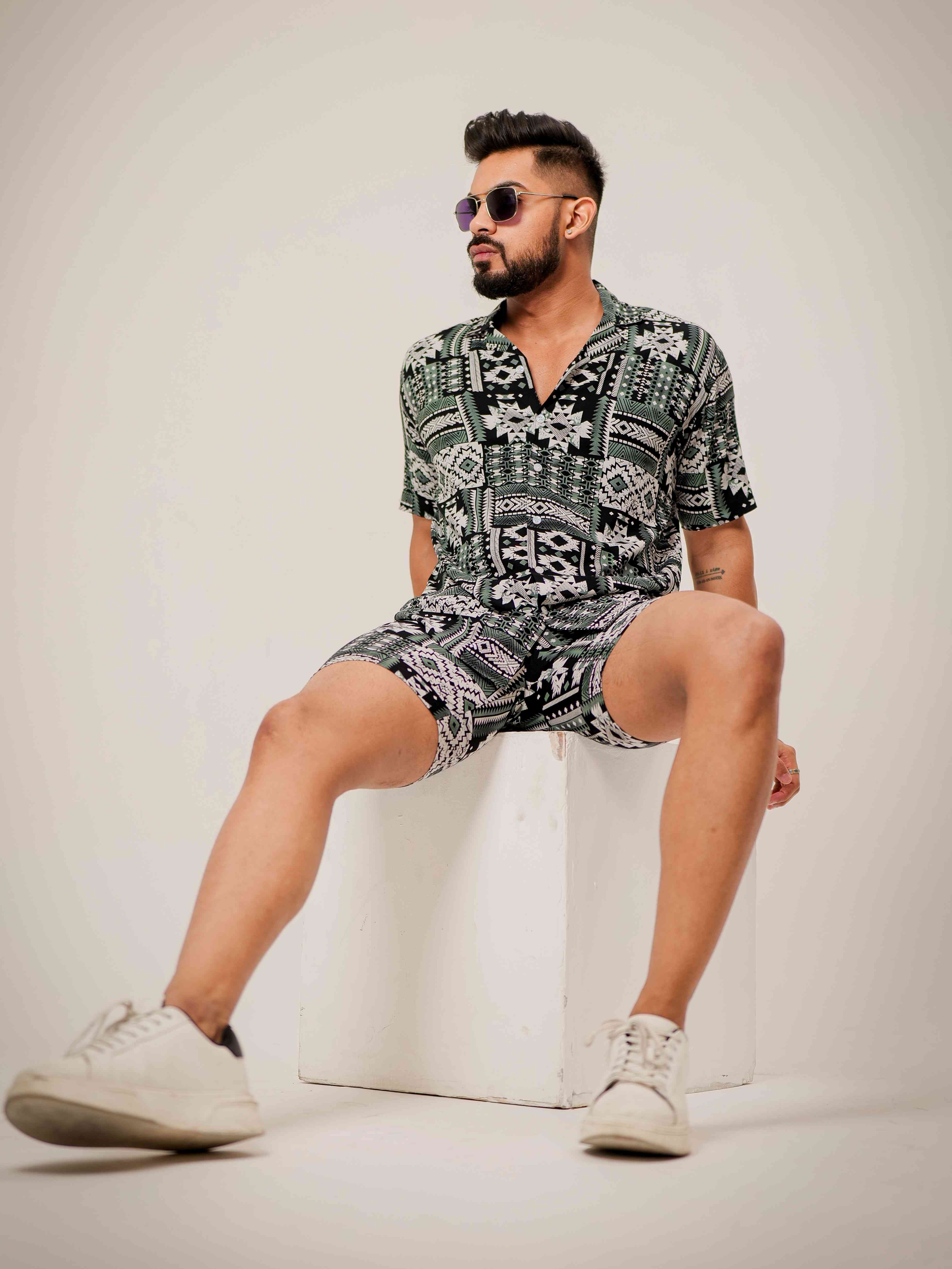 Black Printed Co-Ords Set - Image 2