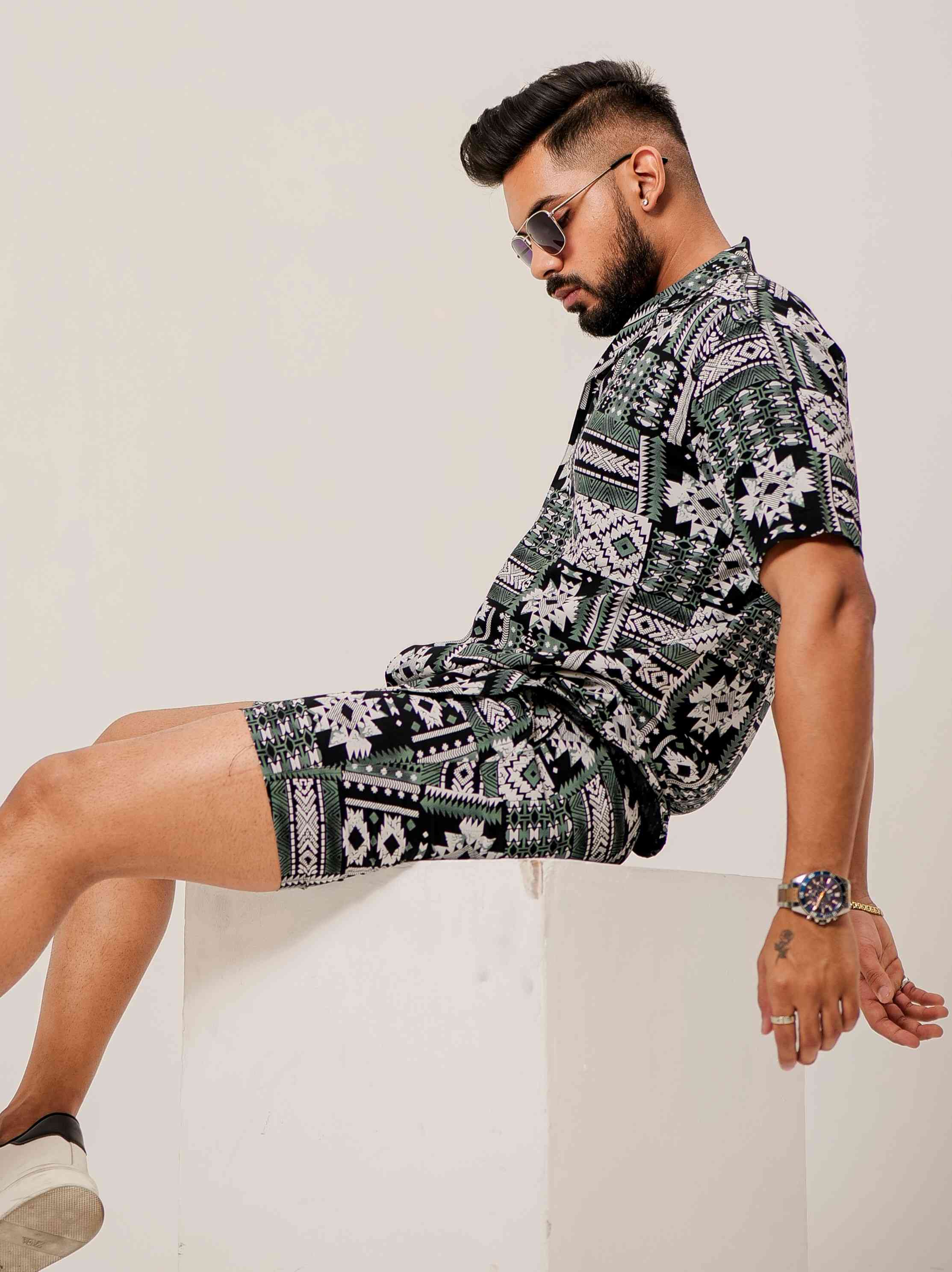 Black Printed Co-Ords Set - Image 5