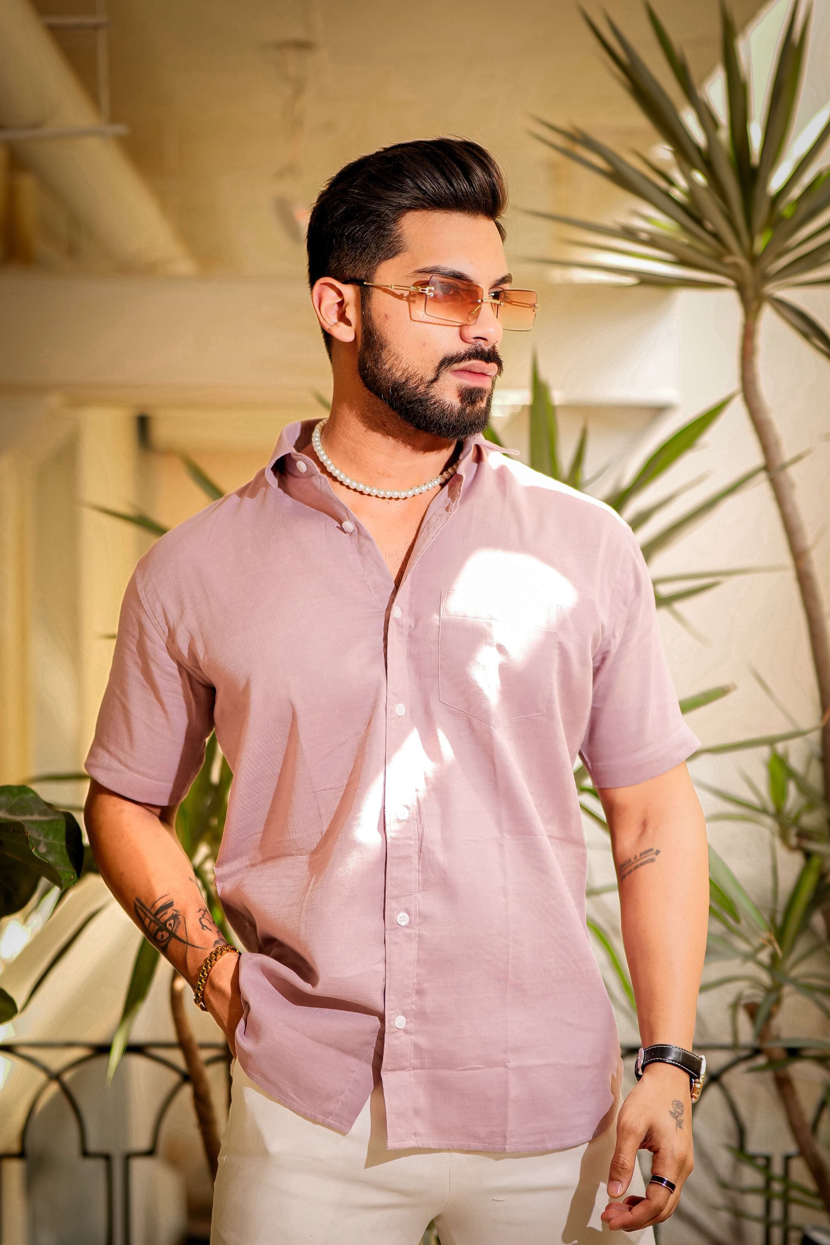 Blossom Luxury Formal linen Cotton Shirt For Men's - Image 8