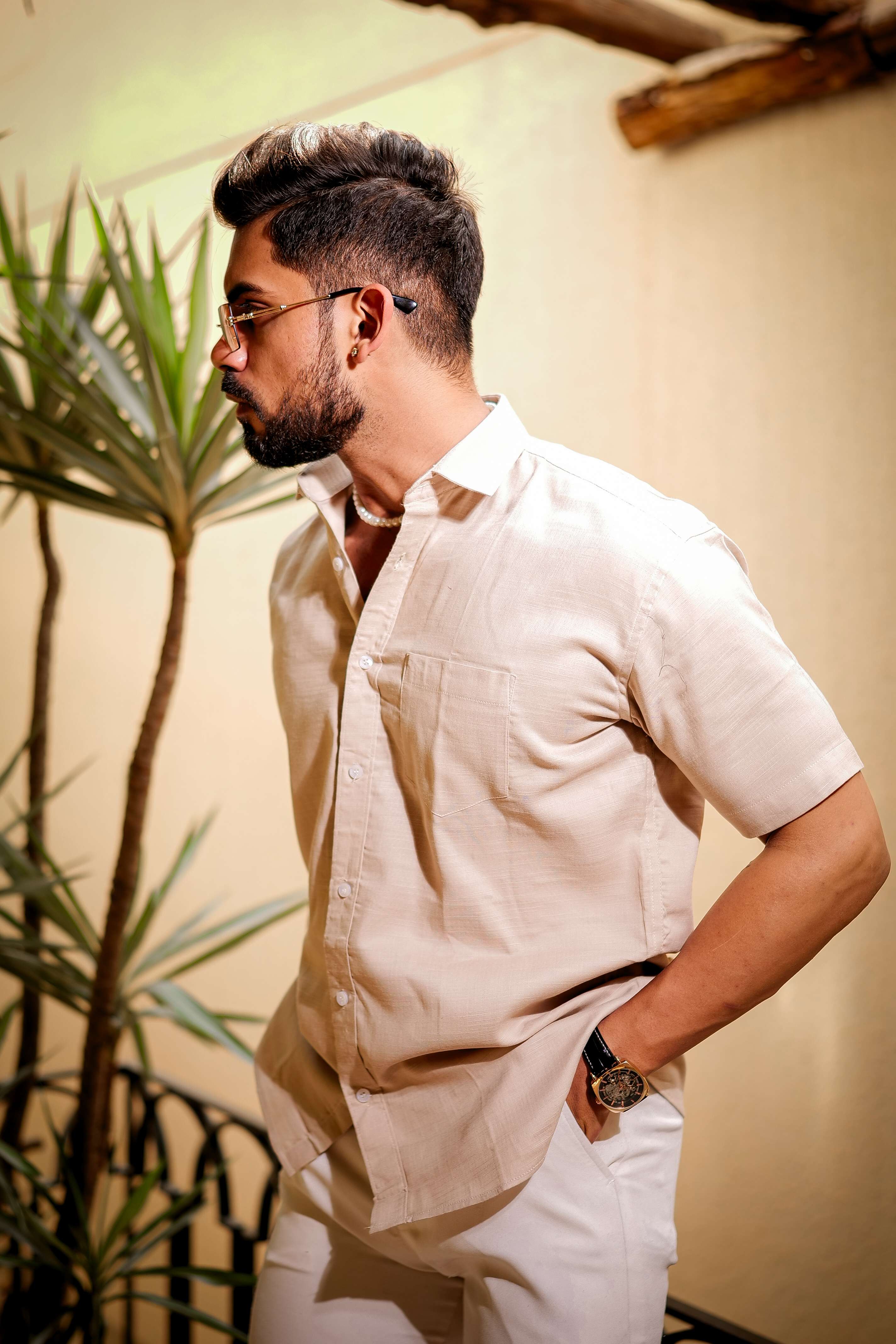 Dust Storm Luxury Formal linen Cotton Shirt For Men's - Image 7