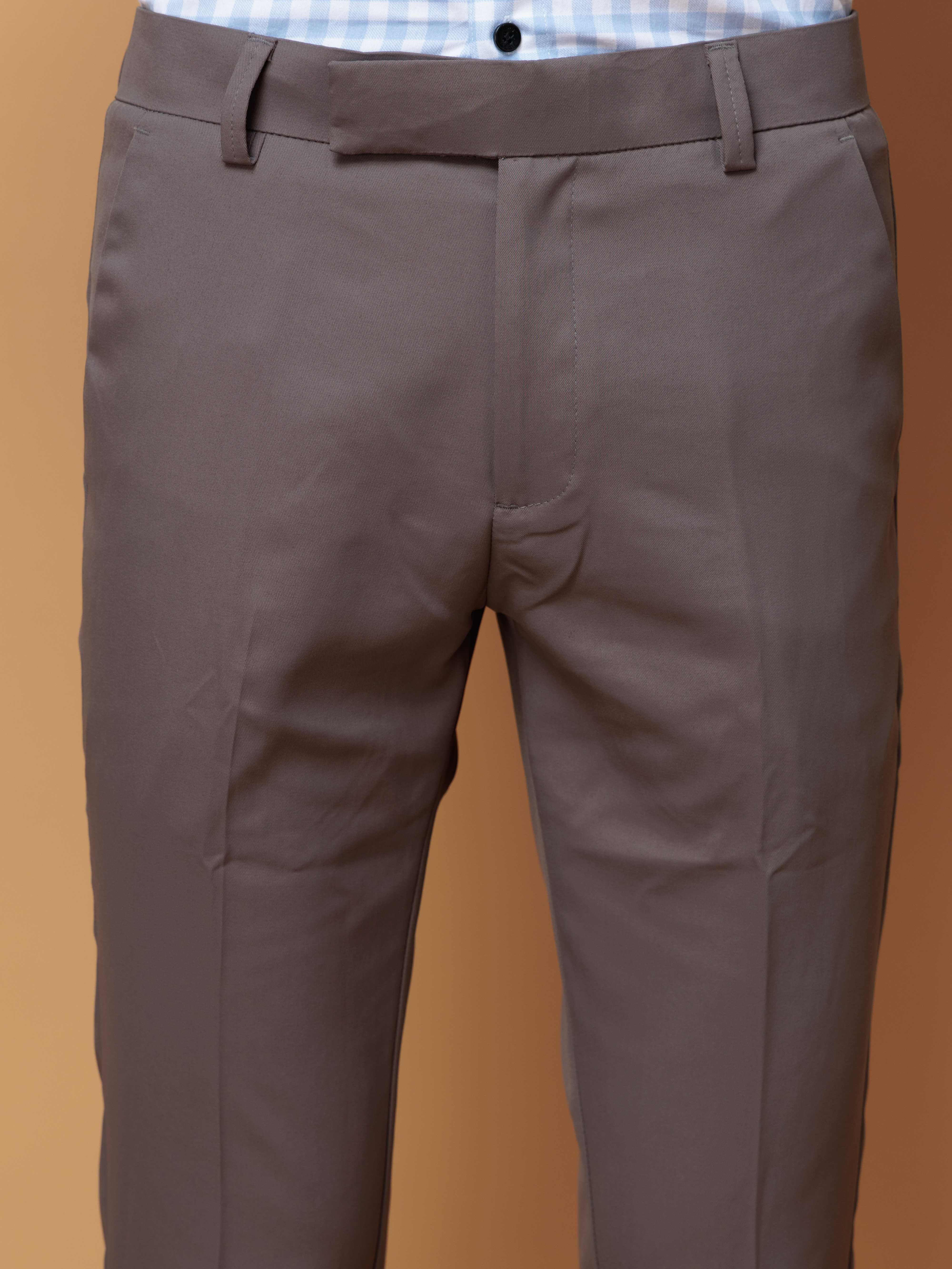 Foomer Formal Grey Pant For Men's - Image 2
