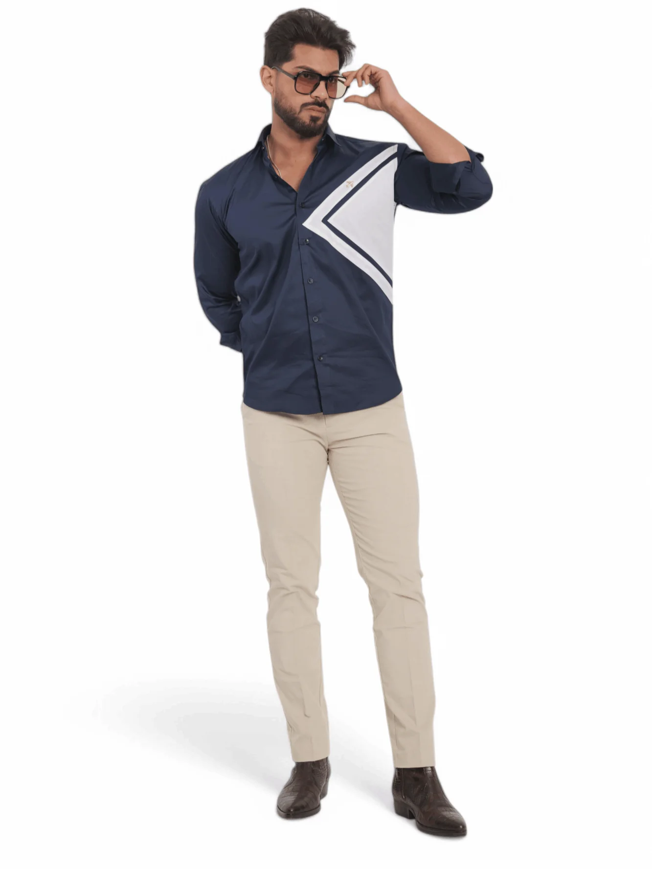 FOOMER NAVY CUT N SEW DESIGNER SHIRT FOR MEN'S - Image 8