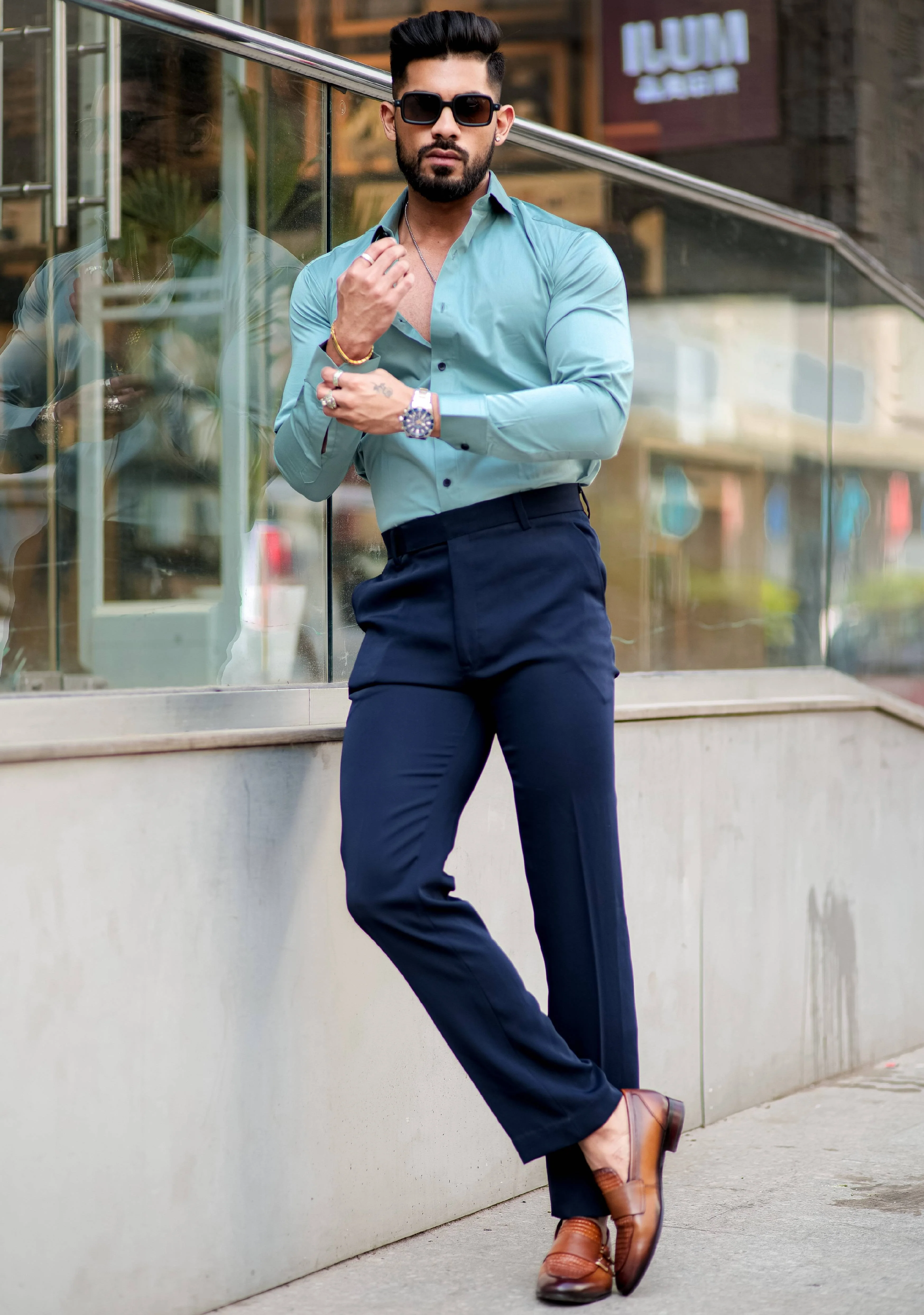 Formy Cascade Luxury Formal Satin Cotton Shirt For Men's - Image 5