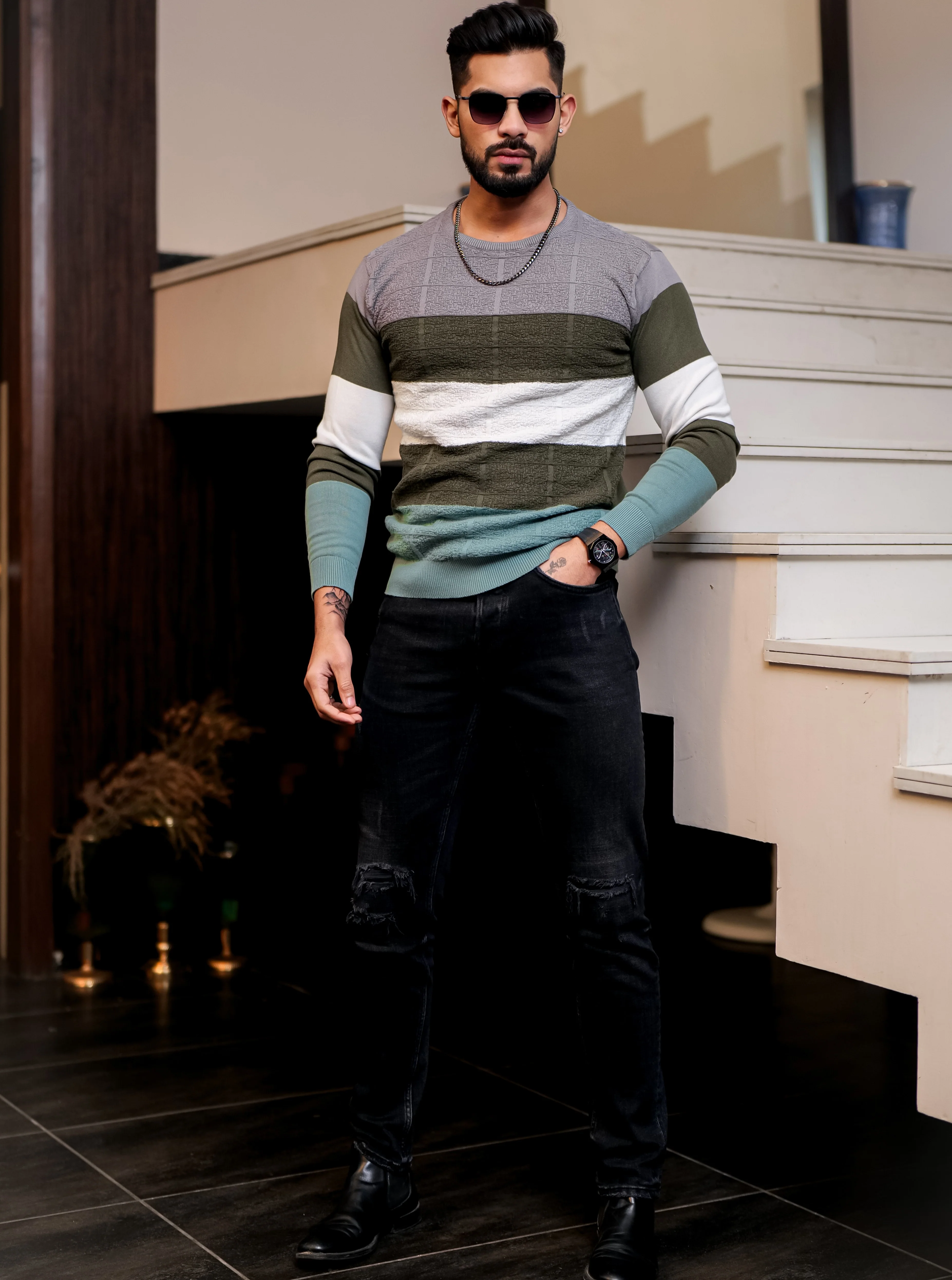 Multi Cotton Full Sleeve Premium T Shirt - Image 3