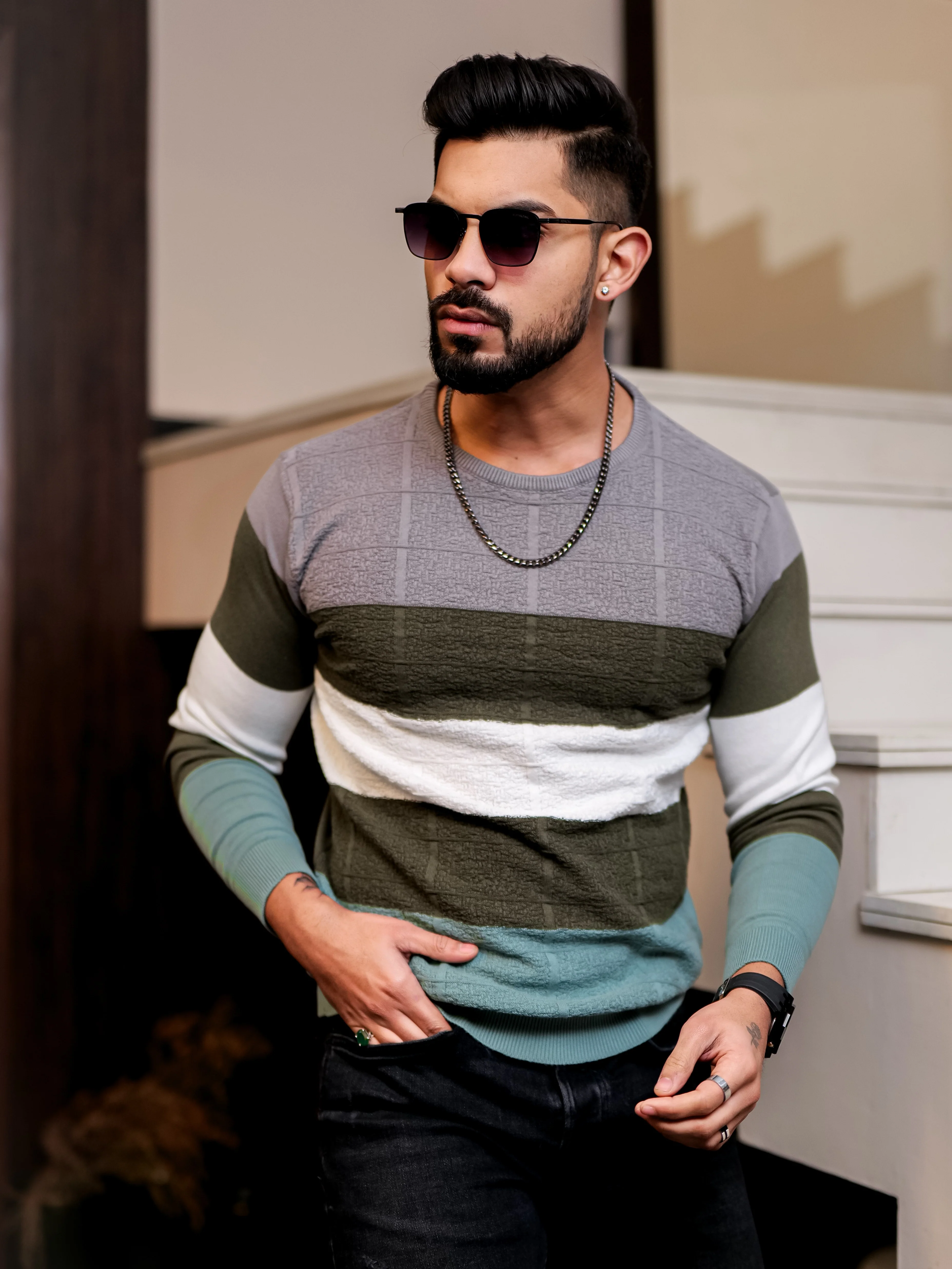 Multi Cotton Full Sleeve Premium T Shirt - Image 4