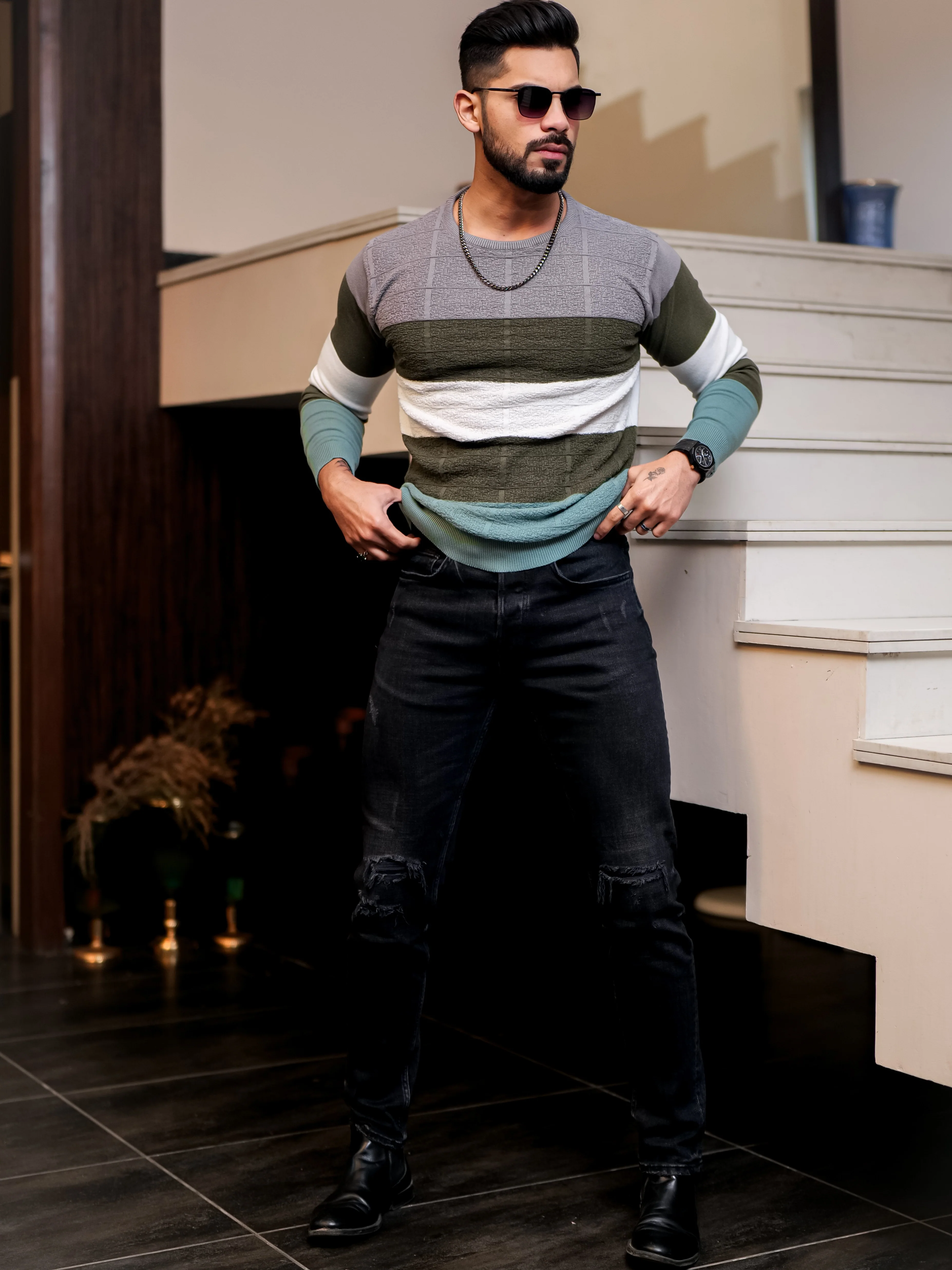 Multi Cotton Full Sleeve Premium T Shirt - Image 5