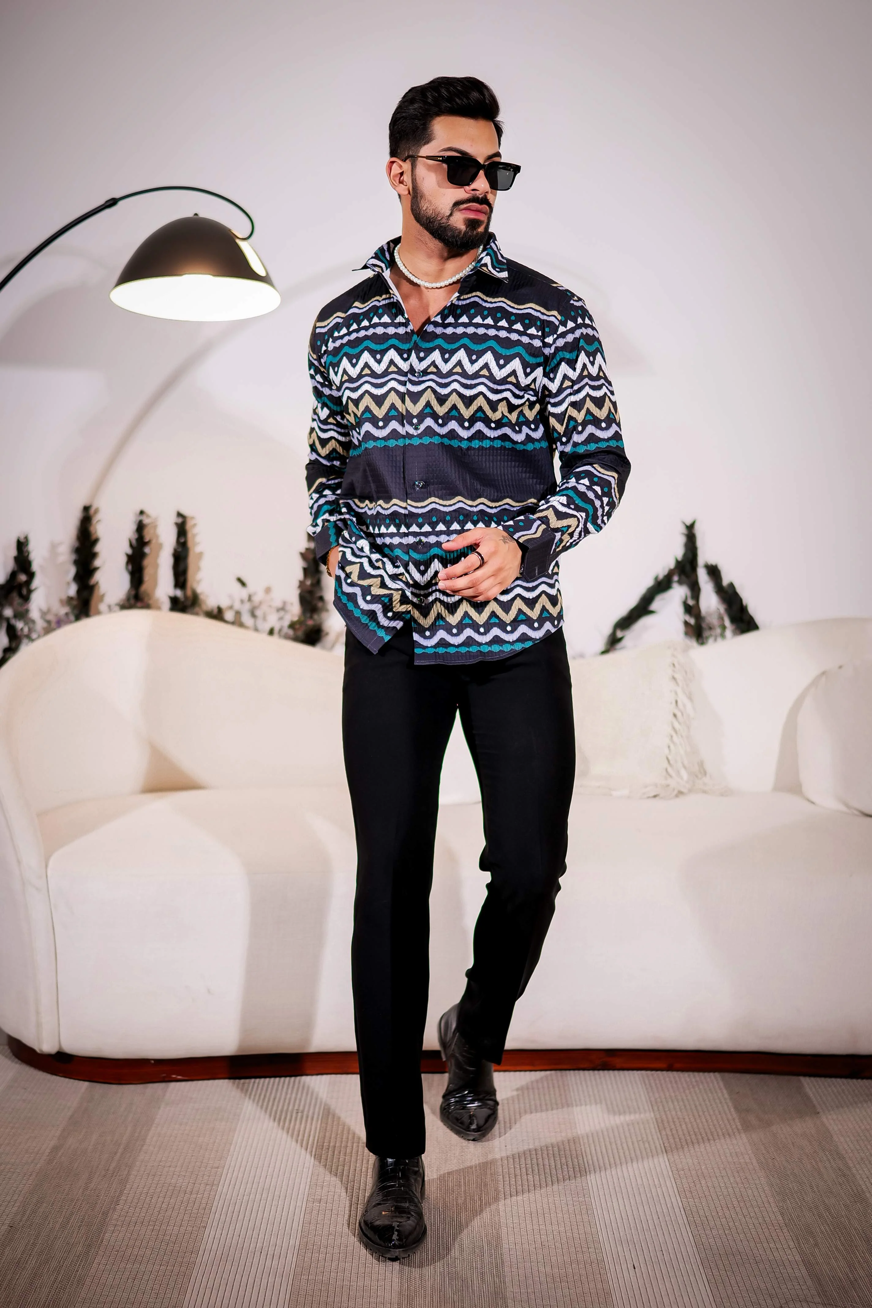 Navy Imported Premium Shirt for Men's - Image 4