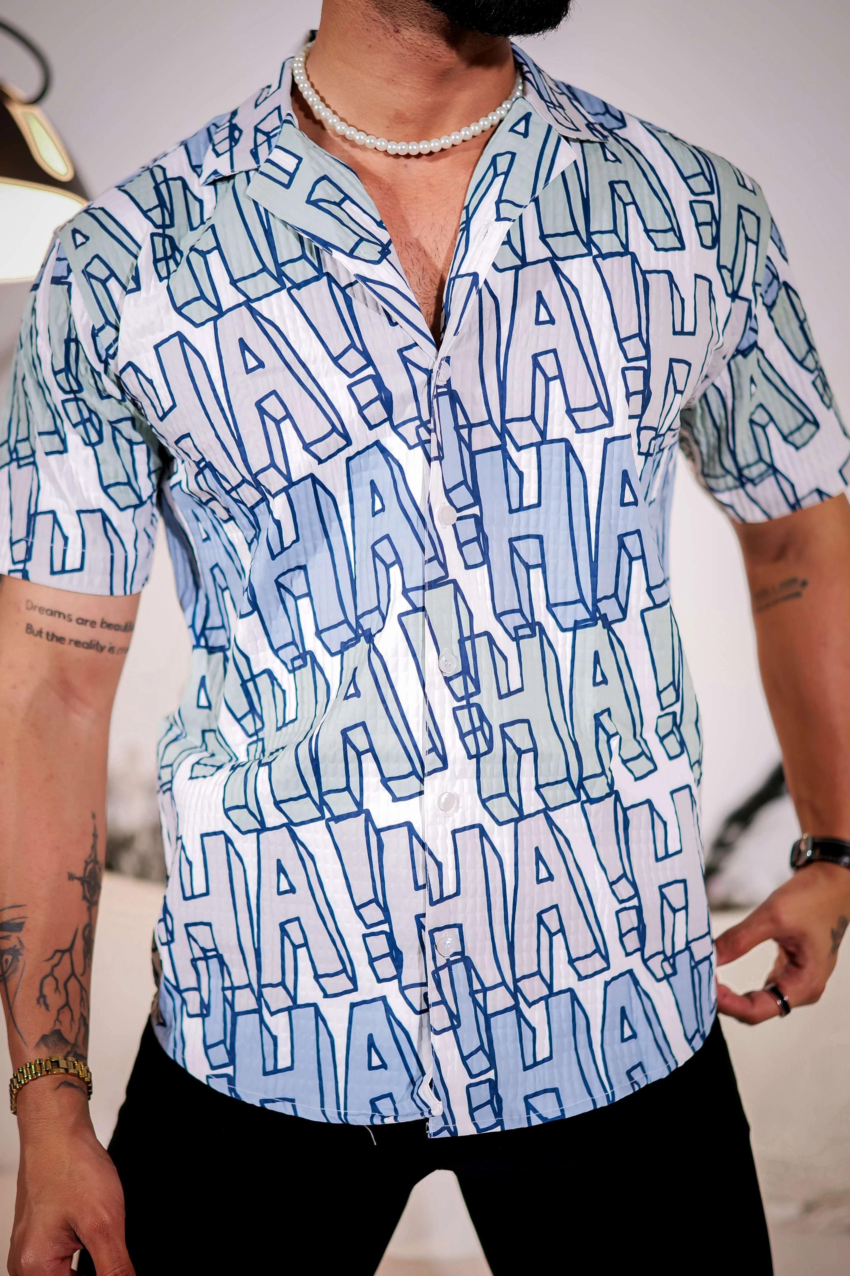 White Half Sleeve Imported Premium Shirt for Men's - Image 2