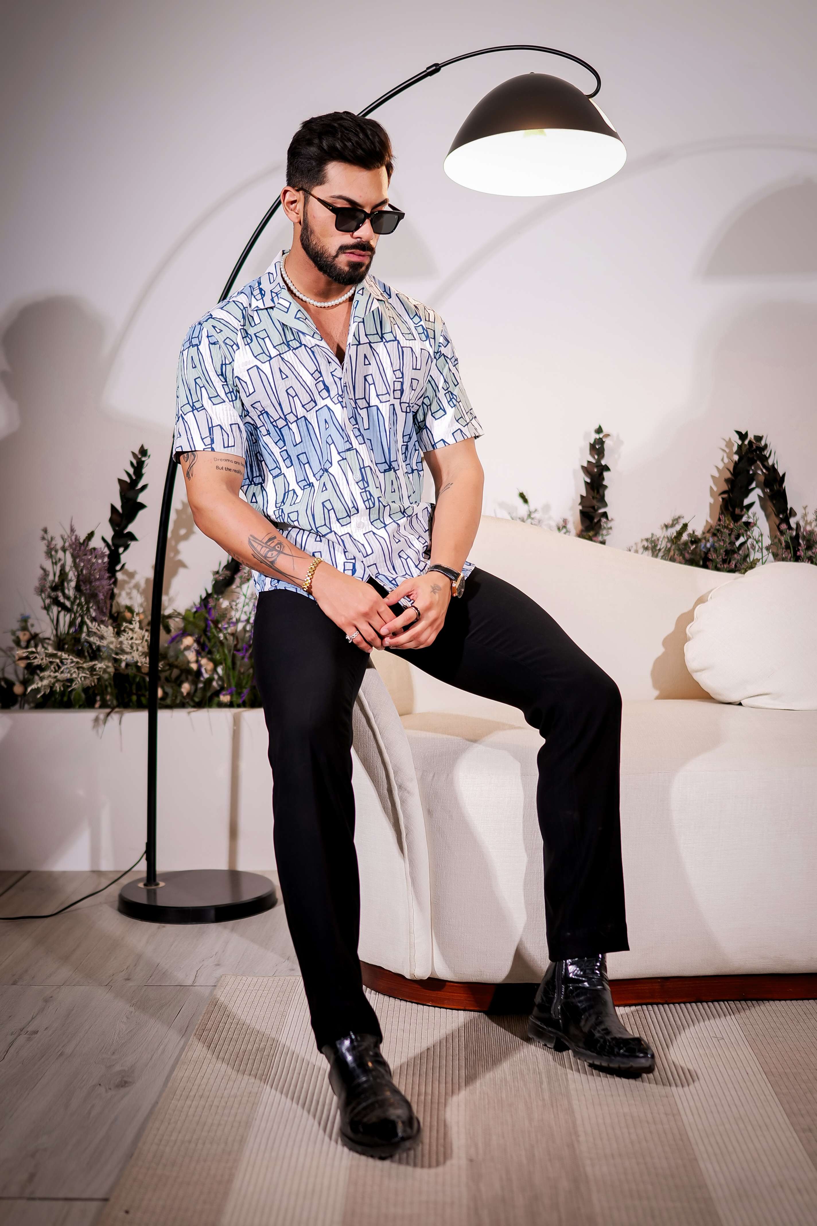 White Half Sleeve Imported Premium Shirt for Men's - Image 8