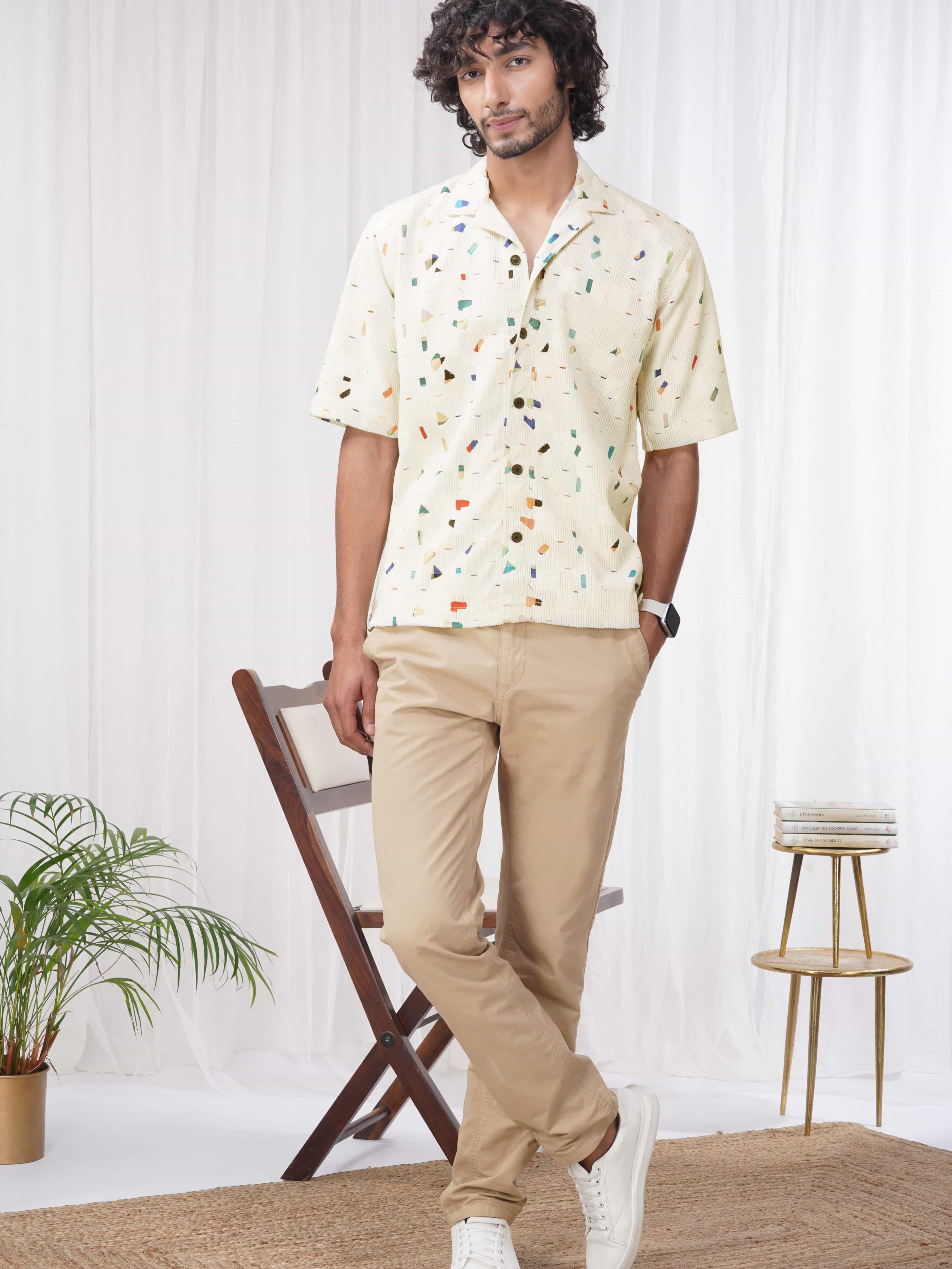 White Imported Premium Shirt for Men's - Image 6